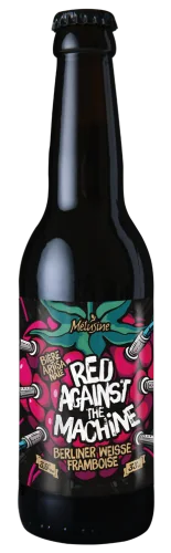 Bouteille de Red Against The Machine, Berliner Weisse à la framboise de la brasserie Mélusine